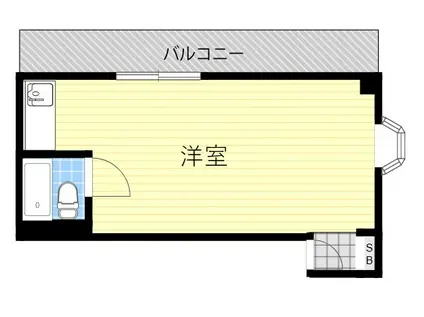 パレ・アルハンブラⅡ(ワンルーム/2階)の間取り写真