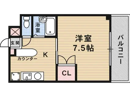 センチュリーショウエイ5(1K/1階)の間取り写真