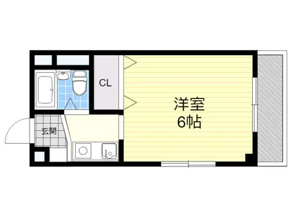 第一インテリジェントビル(1K/7階)の間取り写真