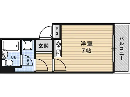 ファーム池田(ワンルーム/3階)の間取り写真