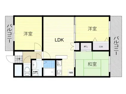 ロイヤルグレイスヴィラ(3LDK/6階)の間取り写真