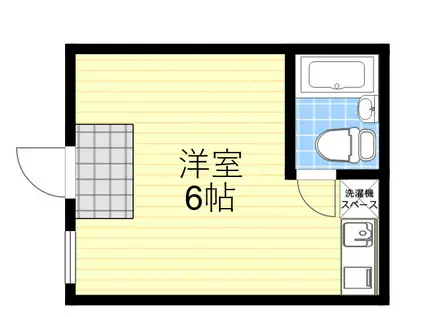 森本ハイツ(ワンルーム)の間取り写真