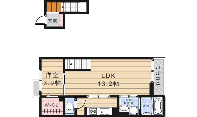 パル池田 1(1LDK/4階)の間取り写真