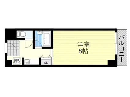 グランボア(1K/3階)の間取り写真