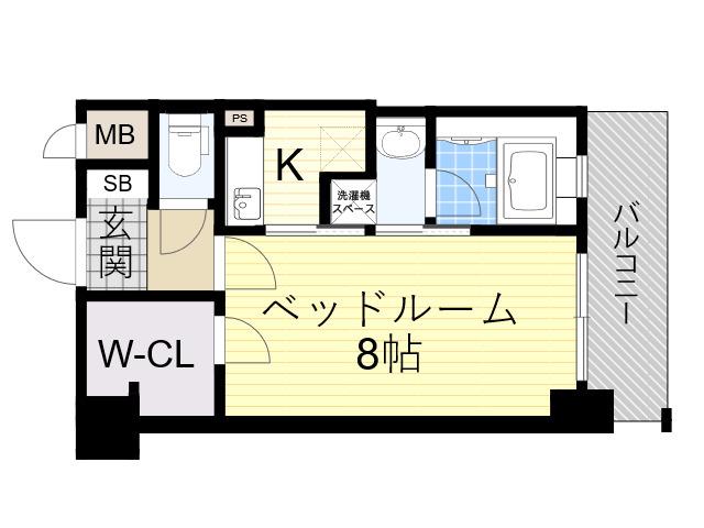 KDXレジデンス豊中南(1K/10階)の間取り写真