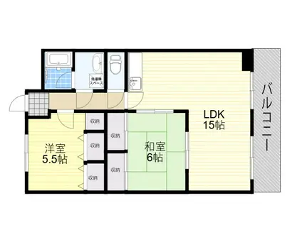 グランドゥール平井(3LDK/3階)の間取り写真