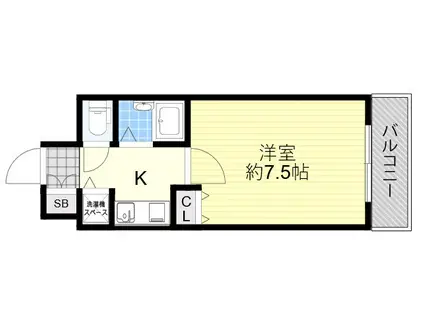 PONTE ROSSO(1K/5階)の間取り写真