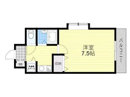 PONTE ROSSO(1K/3階)の間取り写真