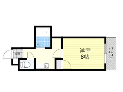 シャトル5SONE(1K/2階)の間取り写真