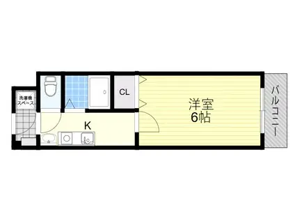 メゾン清杜(1K/2階)の間取り写真