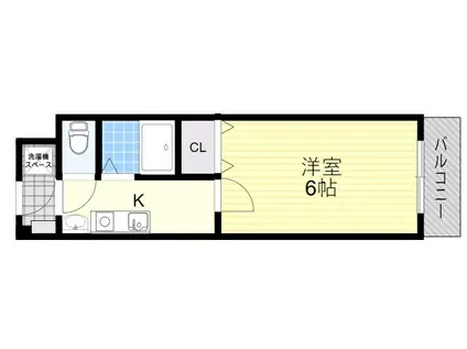 メゾン清杜(1K/2階)の間取り写真
