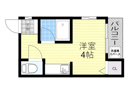 花屋敷日進ビル(1K/2階)の間取り写真