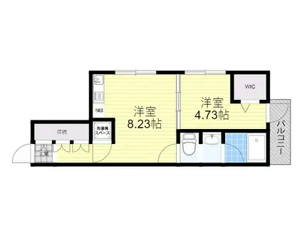 LEGIAN(1LDK/2階)の間取り写真