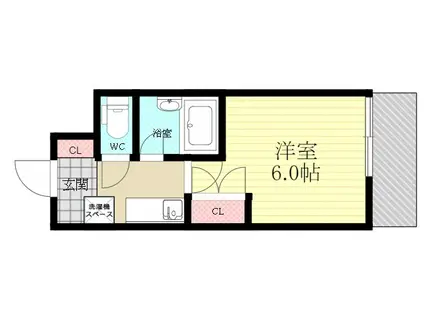 エスリード新大阪第8(1K/3階)の間取り写真