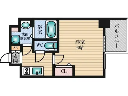 エスリード新大阪グランファースト(1K/7階)の間取り写真