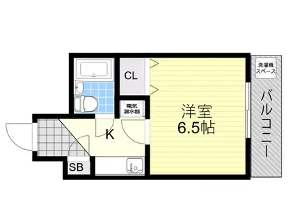 ZONE 1/F PART1(1K/2階)の間取り写真