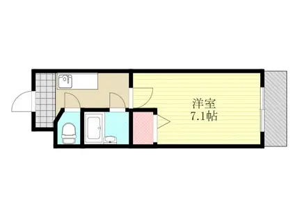 ディザイア新大阪(1K/6階)の間取り写真