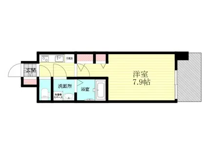 アドバンス新大阪5(1K/2階)の間取り写真