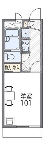 イルニード(1K/3階)の間取り写真