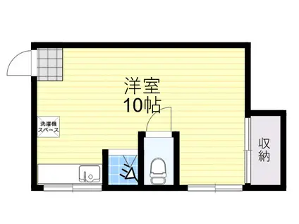 梶ヶ島ハウス(ワンルーム/2階)の間取り写真