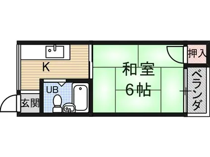 田中第一ビル(1K/4階)の間取り写真