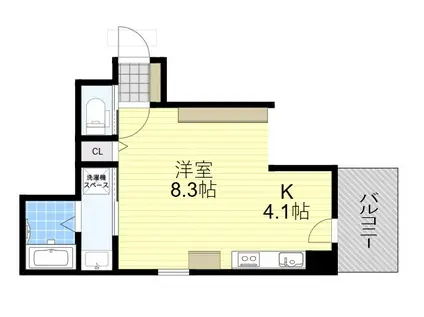 カンパニオ江坂(ワンルーム/5階)の間取り写真