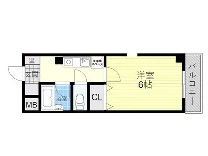 グランパレス・レジェンド(1K/5階)の間取り写真