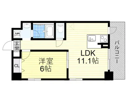 LA DOUCEUR南茨木(1LDK/3階)の間取り写真
