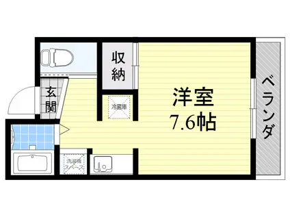 プリマヴェーラ2(ワンルーム/3階)の間取り写真