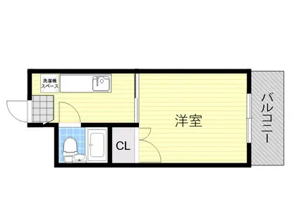 SEA SIDE(1K/2階)の間取り写真