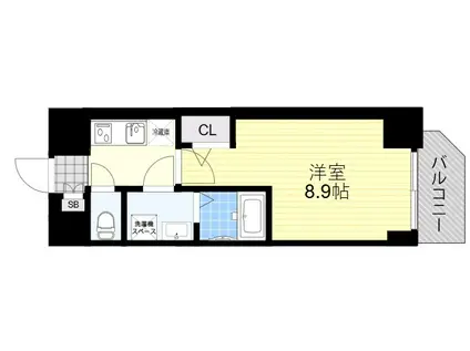 ファーストフィオーレ北大阪リアン(1K/2階)の間取り写真