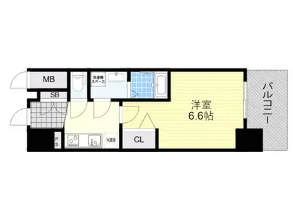 ファーストフィオーレ吹田レガーメ(1K/11階)の間取り写真