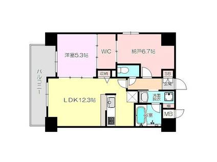 プリマヴェーラ(2LDK/2階)の間取り写真