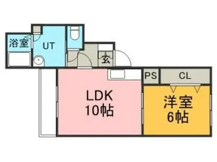 アクセスコート35(1LDK/4階)の間取り写真