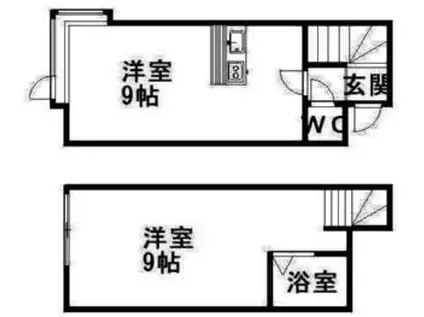 AMS文京台南町III(1DK/1階)の間取り写真