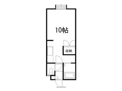 コットンハウス12(ワンルーム/1階)の間取り写真
