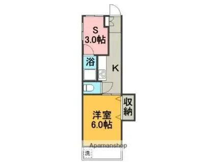 川村西本町マンション(2K/2階)の間取り写真