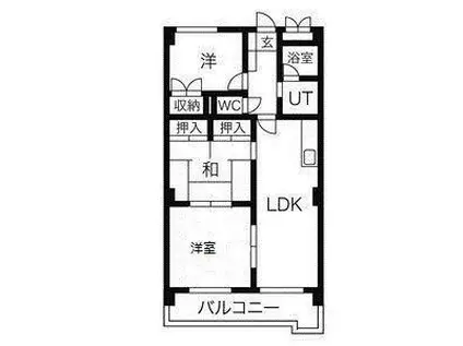 アルカディア長久手(3LDK/6階)の間取り写真