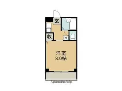 愛知環状鉄道 高蔵寺駅 徒歩33分 3階建 築26年(ワンルーム/2階)の間取り写真
