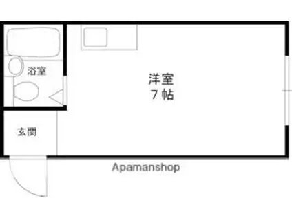 大宝ベリーニ小阪(ワンルーム/2階)の間取り写真