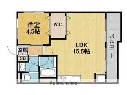 池田マンション(1LDK/3階)の間取り写真