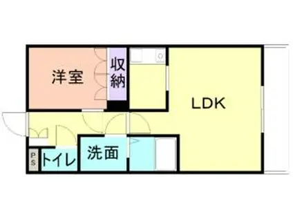 JR阪和線 紀伊駅 徒歩25分 2階建 築15年(1LDK/1階)の間取り写真