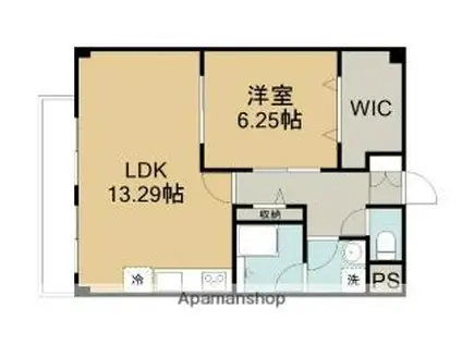 コアコート松並(1LDK/2階)の間取り写真