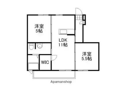 シャーメゾンエッセイ(2LDK/1階)の間取り写真