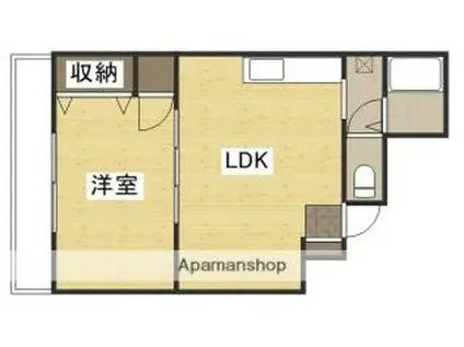 サンフォートマンション(1LDK/5階)の間取り写真