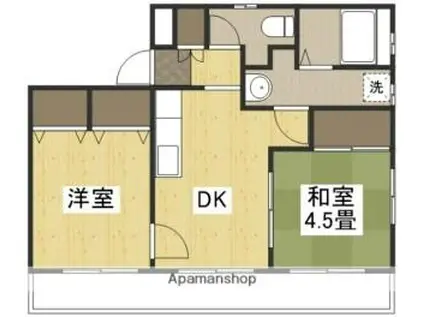 吉井マンション(2DK/2階)の間取り写真