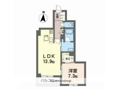シャノワール(1LDK/1階)の間取り写真