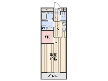 JR宇野線 備前西市駅 徒歩10分 2階建 築9年(1K/2階)の間取り写真