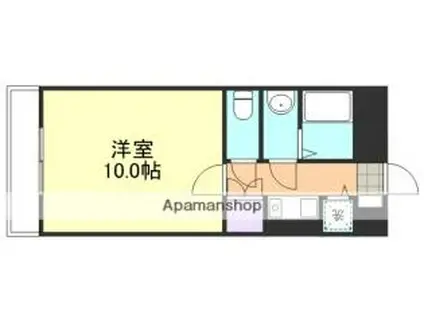 シティーガーデンオオヤマ(1K/3階)の間取り写真
