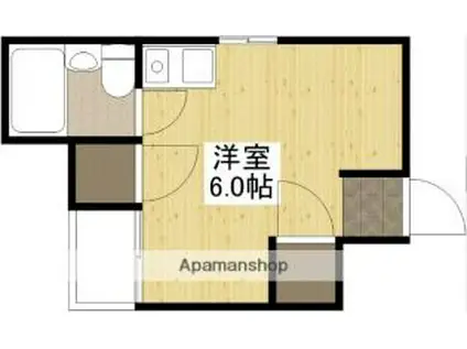 プレアール若草(ワンルーム/5階)の間取り写真